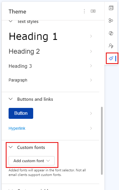 Select theme to get started with font