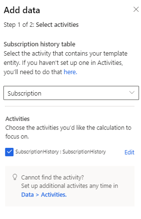 Add required data for Subscription churn model