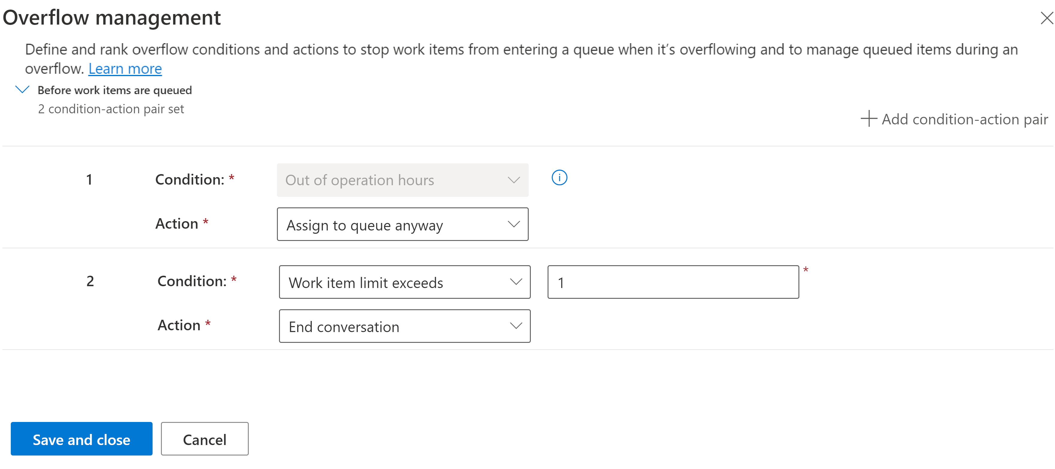 Manage overflow of work items in queues | Microsoft Learn