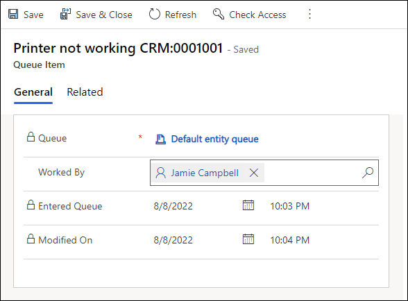Screenshot of remove agent name from Worked By field to release capacity.