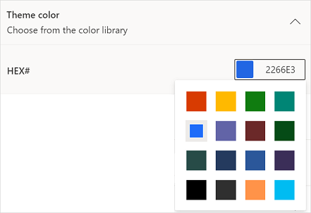 Choose a color from the color picker.