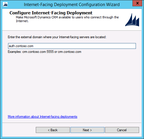 Configure IFD external domain.