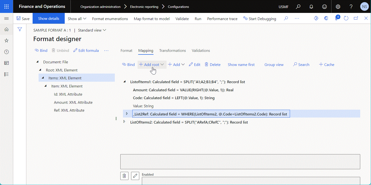 Configured data source of the Join type on the Join designer page.