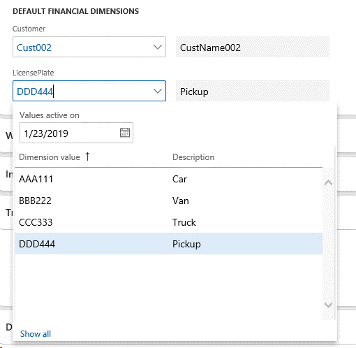 Default dimensions on a page.