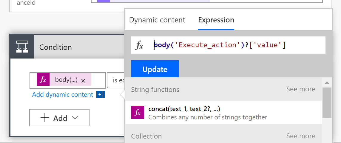 Microsoft Power Automate expression