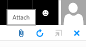 Screen shot showing Attach button.