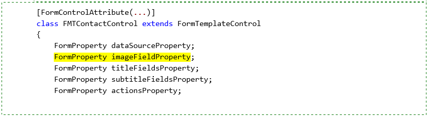 Example of declaration of a FormProperty named imageFieldProperty.