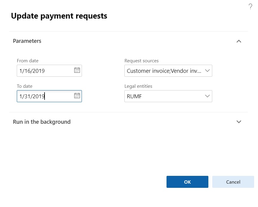 Update payment requests.