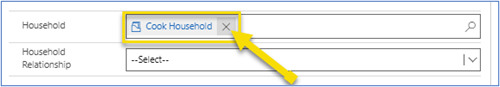 Remove Household member from contact record Remove Household member from contact record.