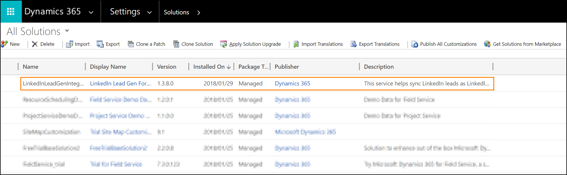 Authorize Dynamics 365 apps to use LinkedIn account data