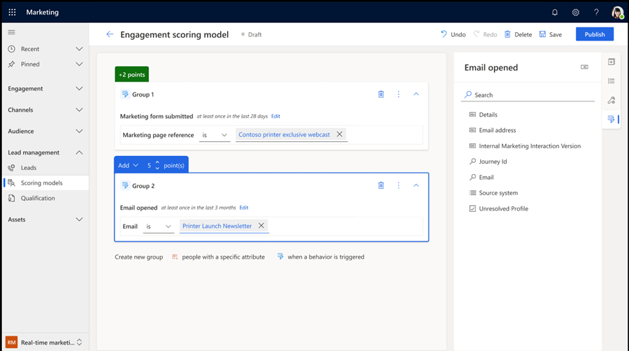 Screenshot of adding a new condition Screenshot of adding a new condition