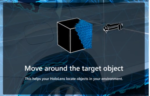 Move around the target object screen.