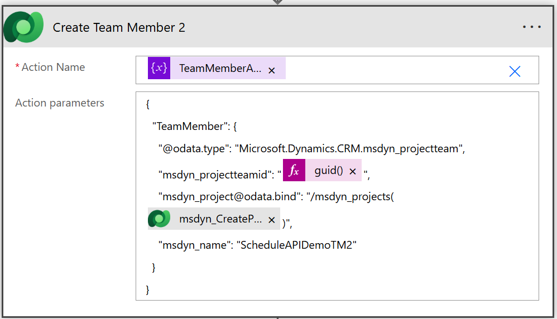 Screenshot of create a generic team member B.