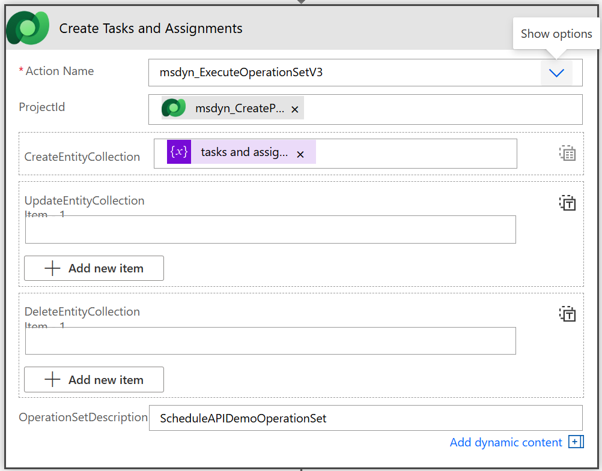 Screenshot of create tasks and assignments.