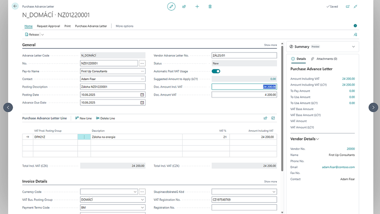 Total Amounts on Purchase Advances