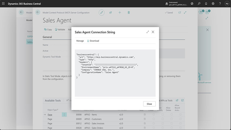 Screenshot of the new authentication options for MCP server