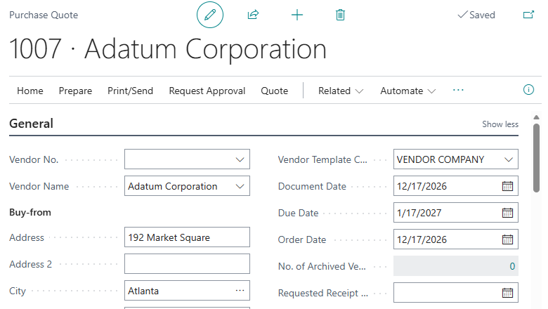 Purchase Quote