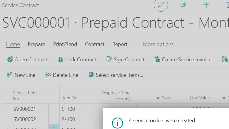 Service Contract