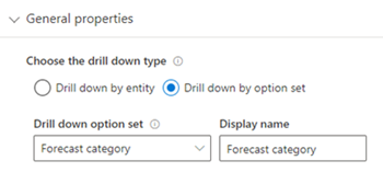 Select drill-down option set.