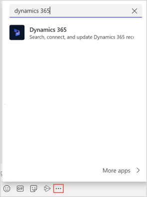 Search for Dynamics 365 app