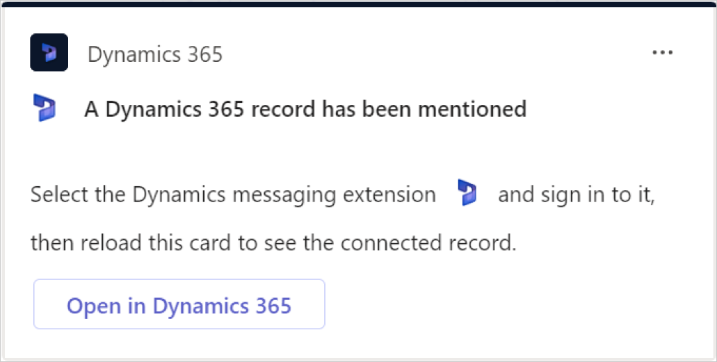 Sign in to Dynamics 365 app