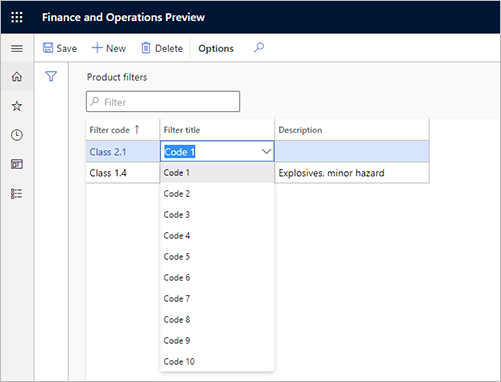Configure product filters for warehouse transactions - Supply Chain  Management | Dynamics 365 | Microsoft Learn