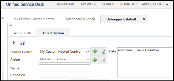 Test your custom hosted control.