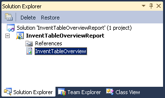 Dynamics AX reporting project layout