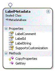 Metadata Service Label Class Diagram