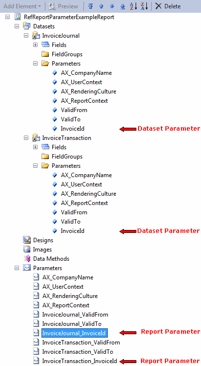 Model Editor Screenshot Illustrating Parameters