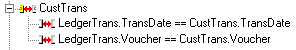 TransDate and Voucher columns for relations