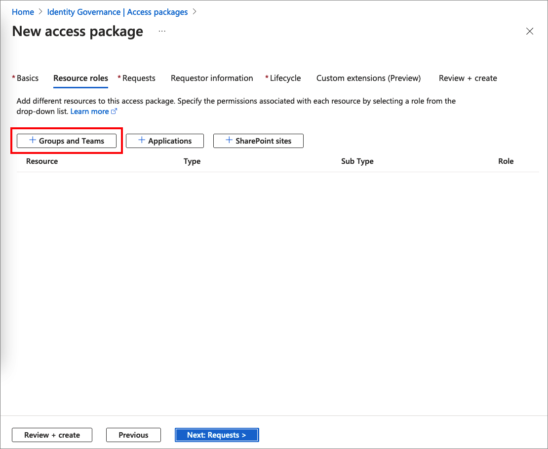 Tutorial - Manage access to resources in entitlement management - Microsoft  Entra ID Governance | Microsoft Learn