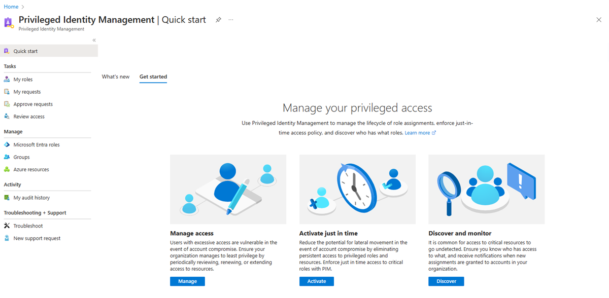 My requests - Azure resource page showing your pending requests