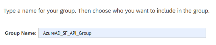 Screenshot of the Group Name field when creating a new permission group.