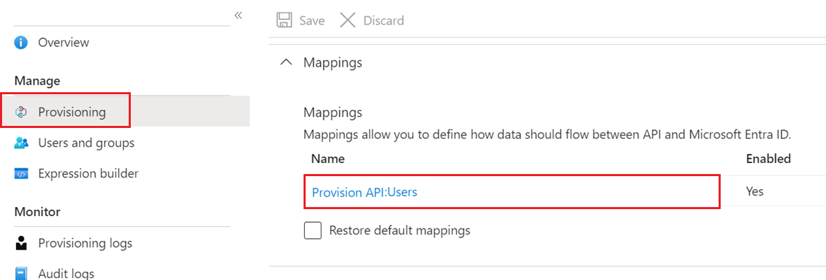 Use Mappings to view and edit user attributes