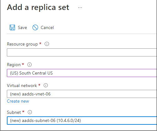 Tutorial - Create a replica set in Microsoft Entra Domain Services