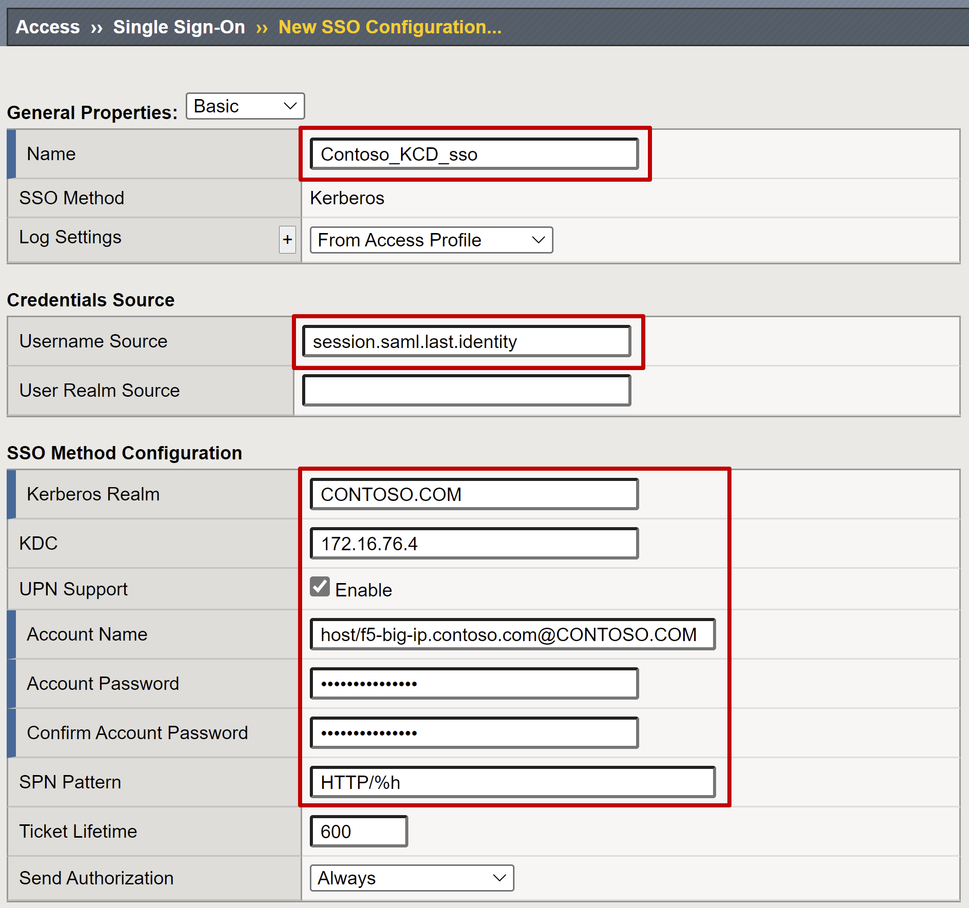 Configure F5 BIG IP Access Policy Manager for Kerberos