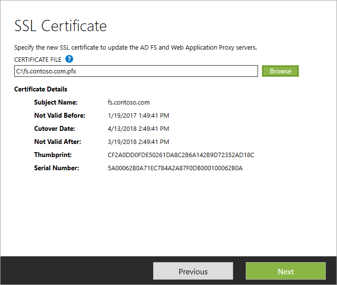 Microsoft Entra Connect Update the TLS SSL certificate for an AD