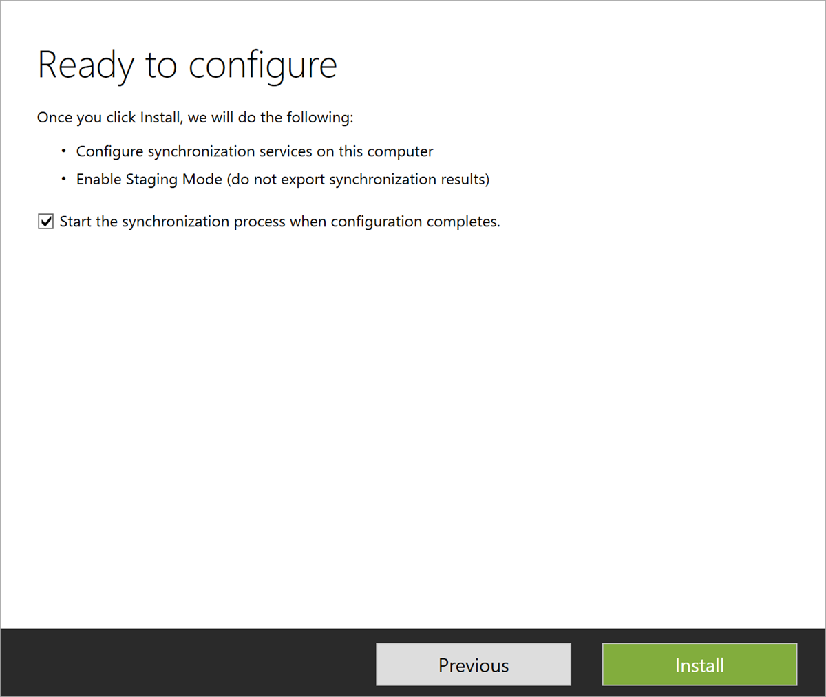 Screenshot that shows the Microsoft Entra Connect Welcome page.