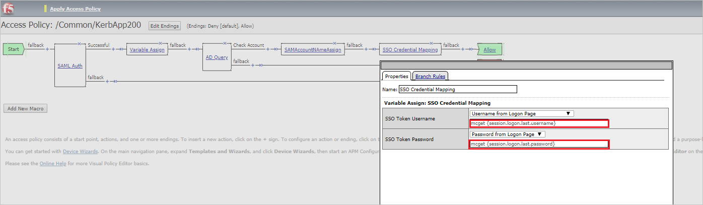 Screenshot that shows the "Username from Logon Page" text box highlighted.