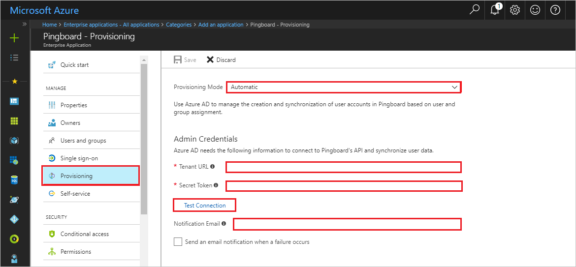 Pingboard Provisioning