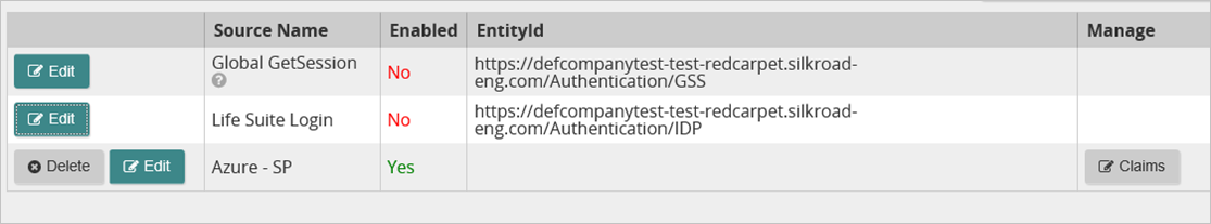 Screenshot shows Authentication Sources where you can disable other sources.