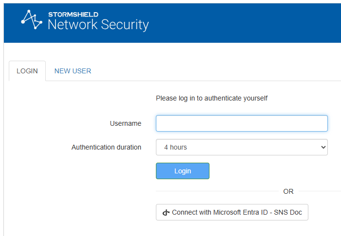 Screenshot shows the Captif Portal login page