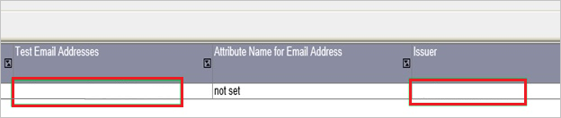 Screenshot shows the SAML provider configuration where you can enter the values described.