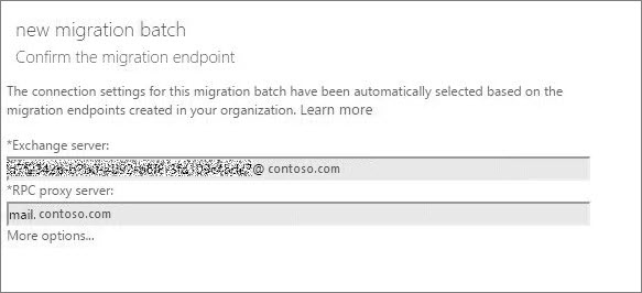 New migration batch with confirmed endpoint.