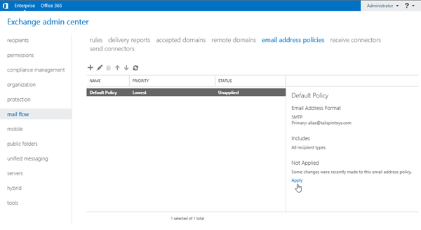 Procedures for email address policies in Exchange Server | Microsoft Learn