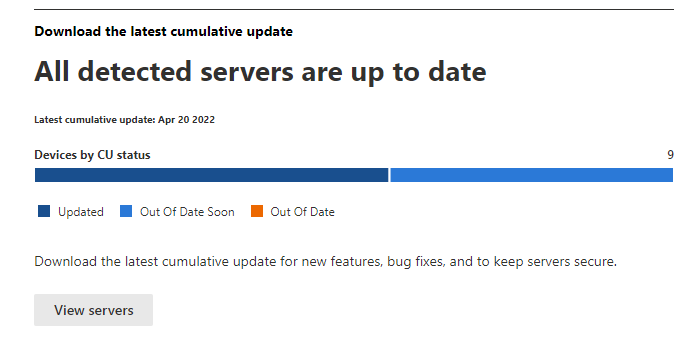 cumulative updates for exchange servers