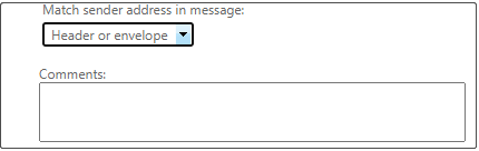 Screenshot of selecting Header or envelope.