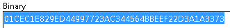 Screenshot to copy the Binary value using the MfcMapi tool.