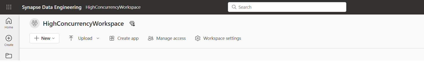 Screenshot showing the navigation to workspace settings.